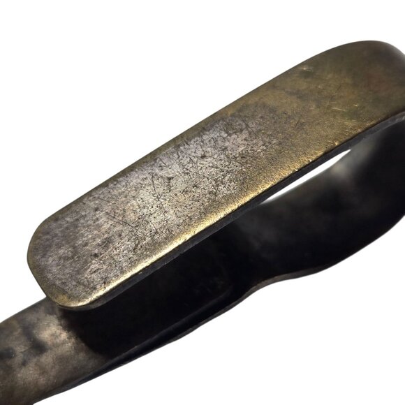 Vintage Curved Handle Baby Spoon Utensil Collectible Engraved Worn - Picture 8 of 16